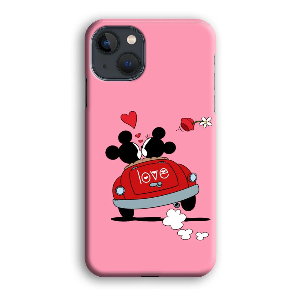 Mickey and Minnie Ride in The Car iPhone 13 Pro Case-Plastic / Full Wrap (3D Case)-Xtracase