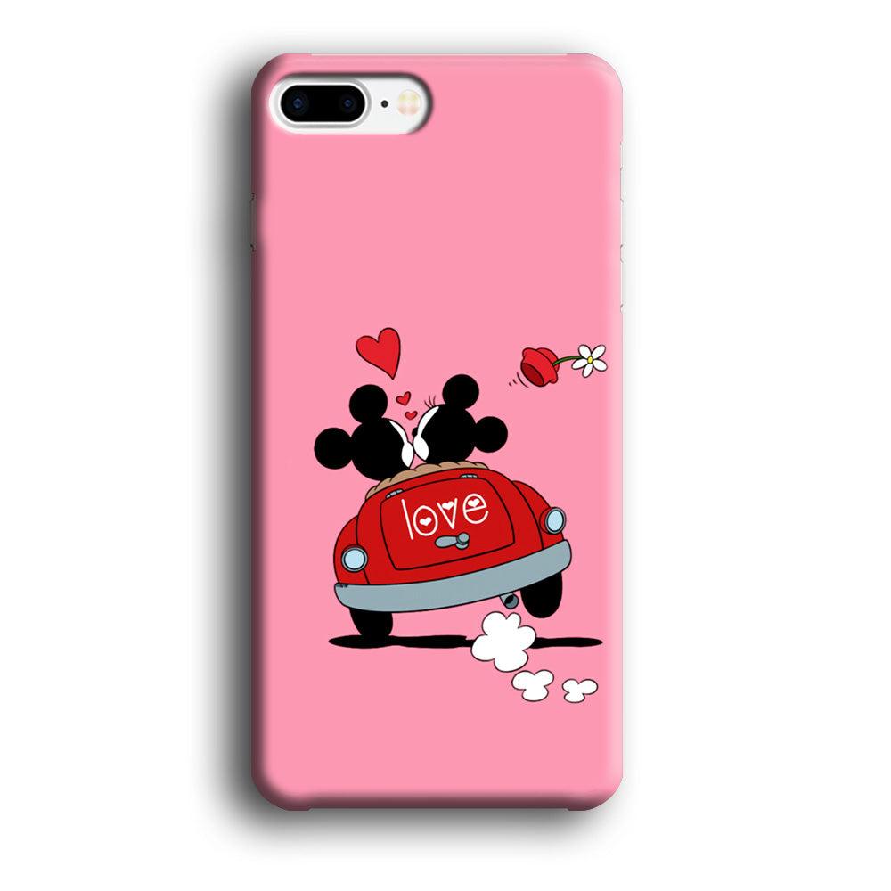 Mickey and Minnie Ride in The Car iPhone 7 Plus Case-Plastic / Full Wrap (3D Case)-Xtracase