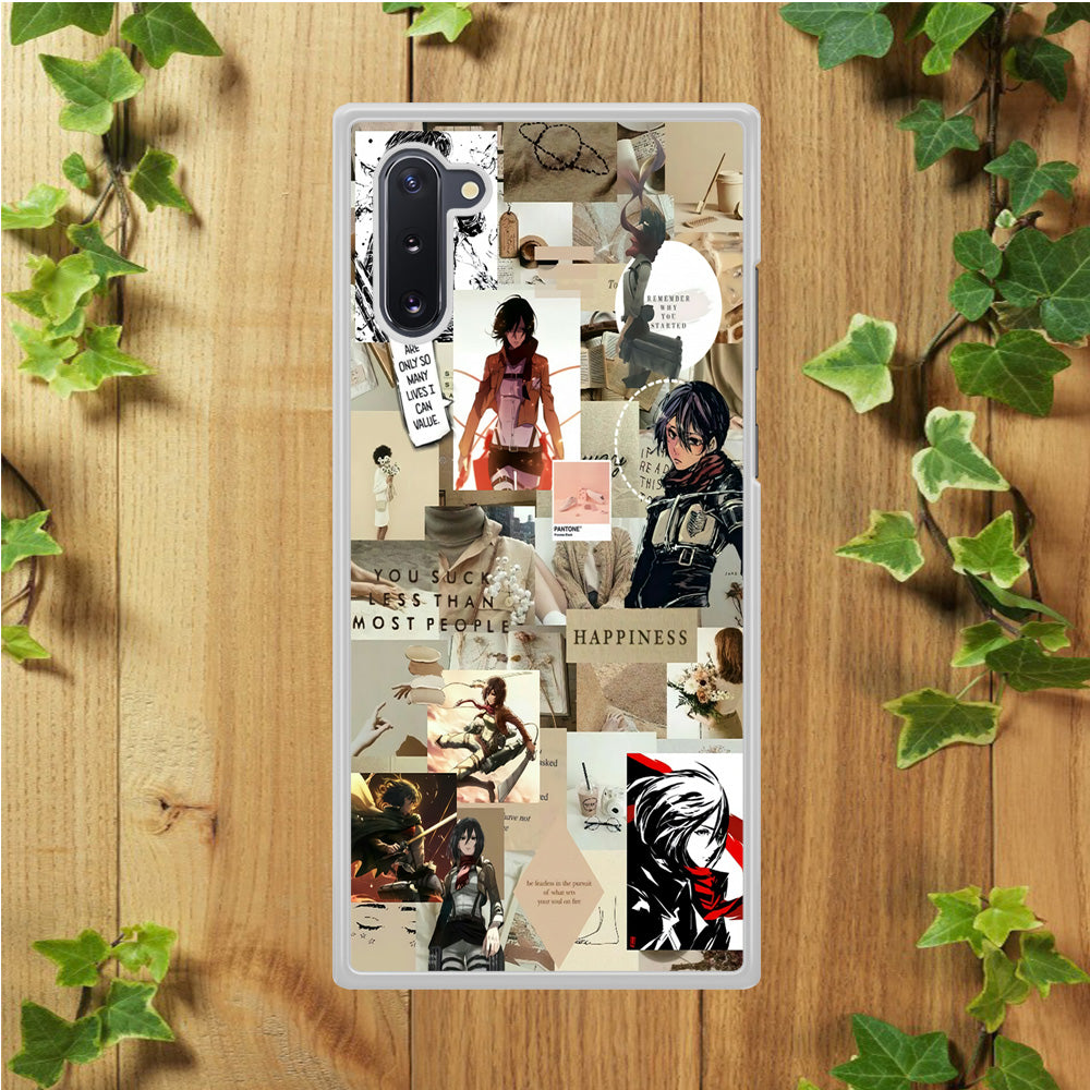 Mikasa Ackerman Aesthetic Samsung Galaxy Note 10 Case