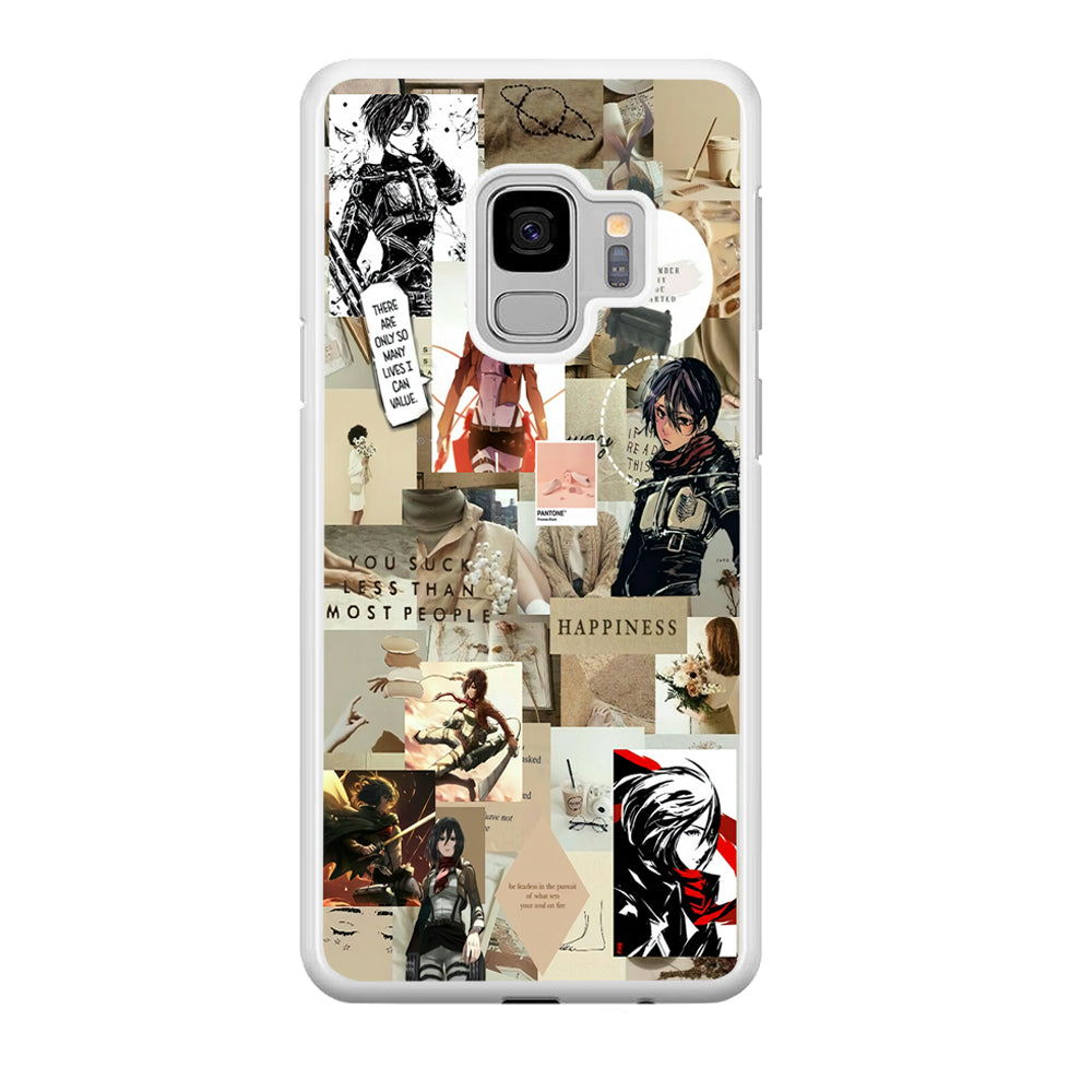 Mikasa Ackerman Aesthetic Samsung Galaxy S9 Case