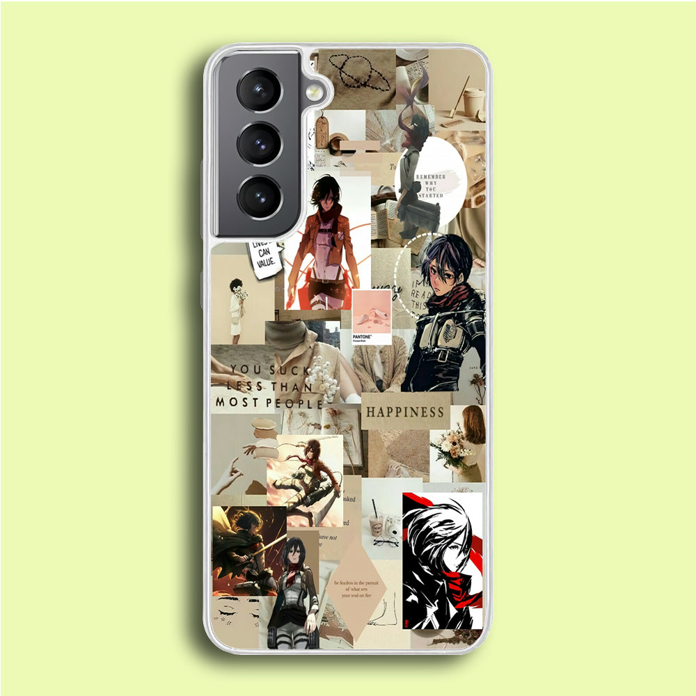 Mikasa Ackerman Aesthetic Samsung Galaxy S21 Case