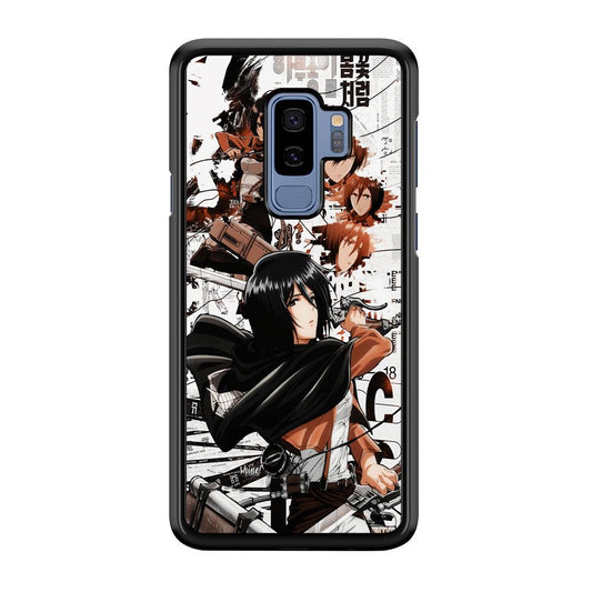 Mikasa Ackerman Shingeki no Kyojin Samsung Galaxy S9 Plus Case-Plastic / Full Wrap (3D Case)-Xtracase