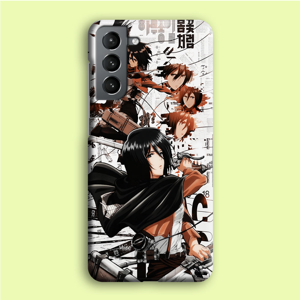 Mikasa Ackerman Shingeki no Kyojin Samsung Galaxy S21 Case