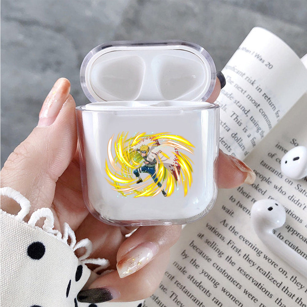 Minato Namikaze Rapid Lightning Hard Plastic Protective Clear Case Cover For Apple Airpods