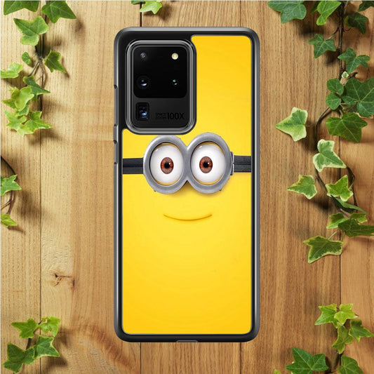 Minion Smiley Face Samsung Galaxy S20 Ultra Case-Plastic / Full Wrap (3D Case)-Xtracase