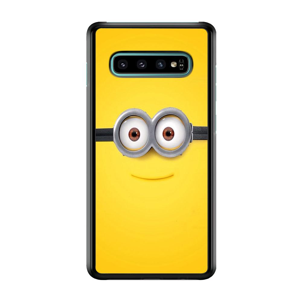 Minion Smiley Face Samsung Galaxy S10 Case-Plastic / Full Wrap (3D Case)-Xtracase