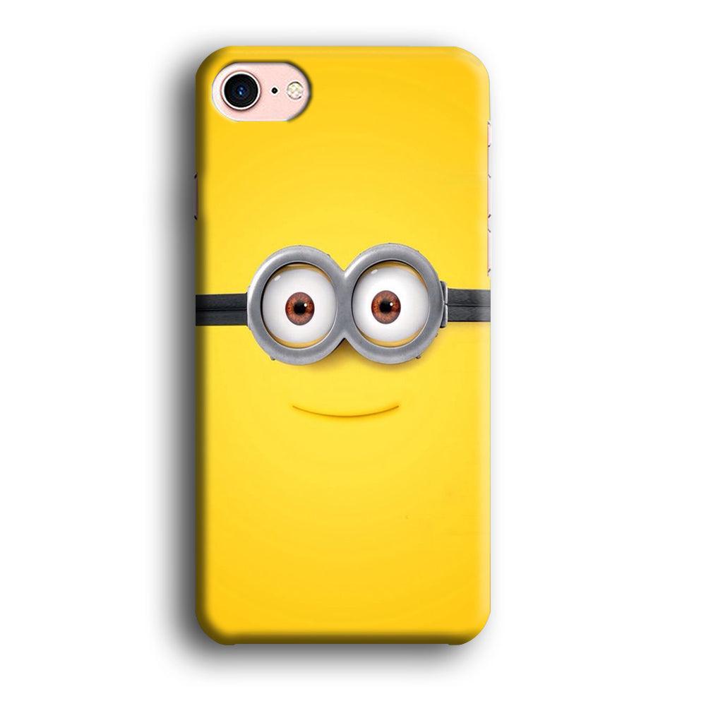 Minion Smiley Face iPhone SE 2020 Case-Plastic / Full Wrap (3D Case)-Xtracase