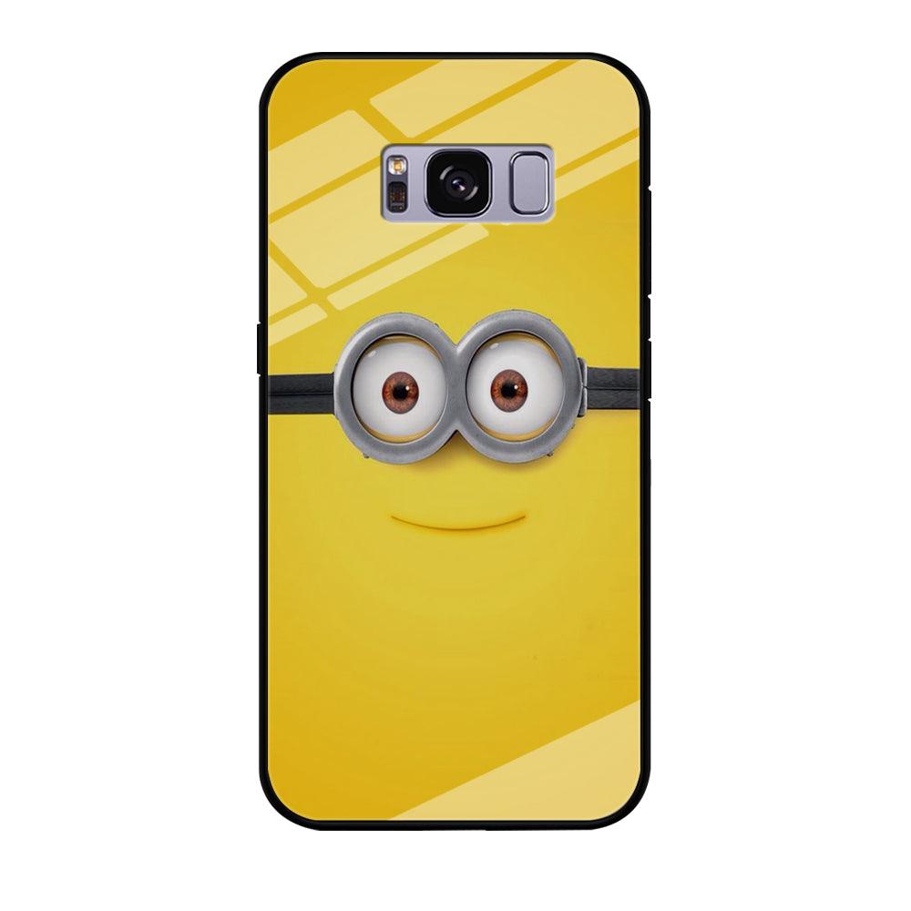 Minion Smiley Face Samsung Galaxy S8 Case-Tempered Glass Case-Xtracase