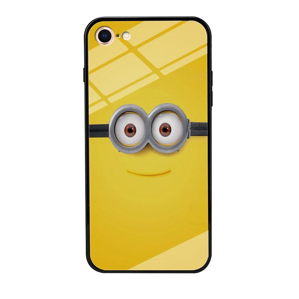 Minion Smiley Face iPhone 7 Case-Tempered Glass Case-Xtracase