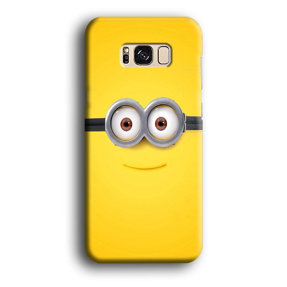 Minion Smiley Face Samsung Galaxy S8 Case-Plastic / Full Wrap (3D Case)-Xtracase