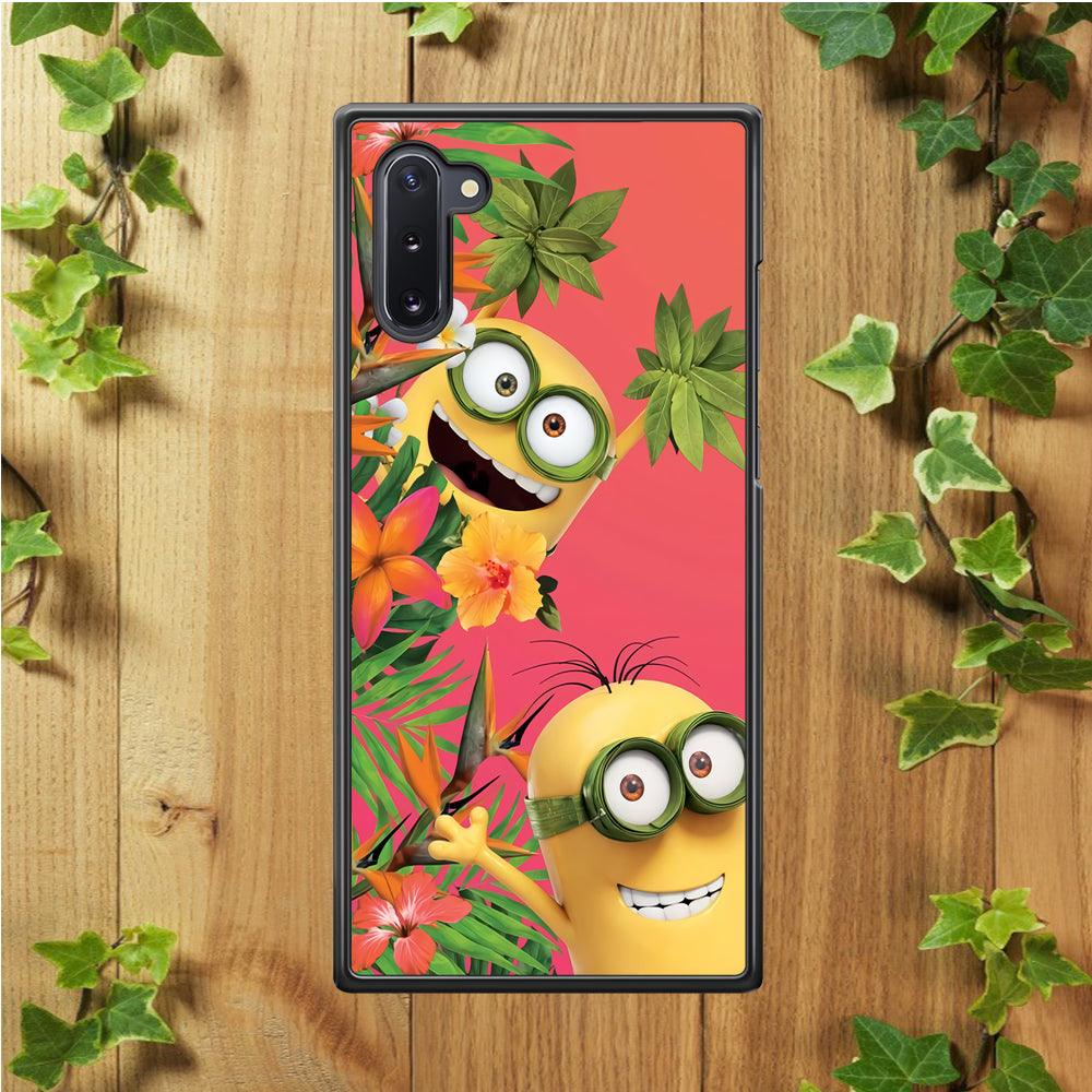 Minions Hide in The Bush Samsung Galaxy Note 10 Case-Plastic / Full Wrap (3D Case)-Xtracase