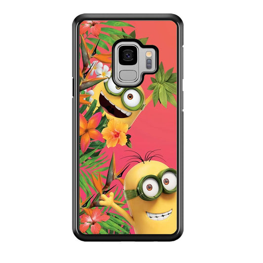 Minions Hide in The Bush Samsung Galaxy S9 Case-Plastic / Full Wrap (3D Case)-Xtracase