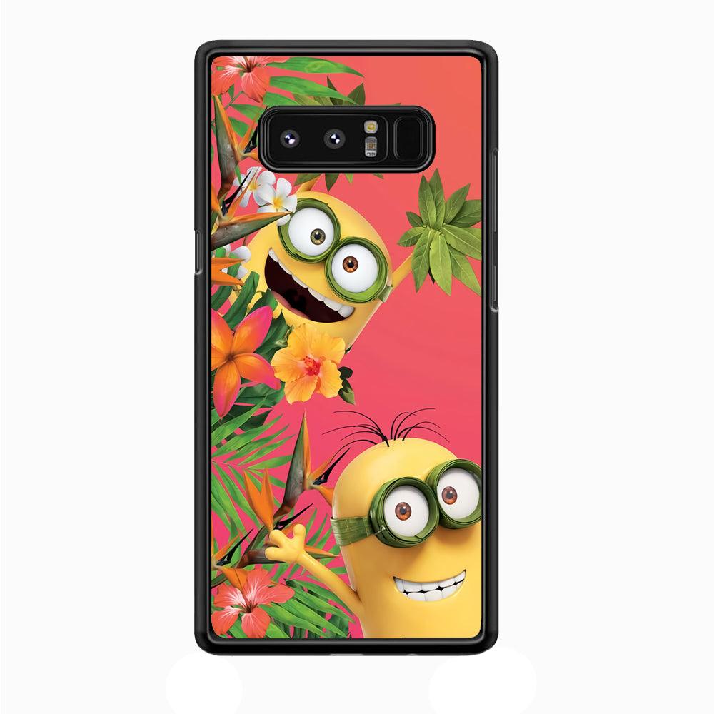 Minions Hide in The Bush Samsung Galaxy Note 8 Case-Plastic / Full Wrap (3D Case)-Xtracase