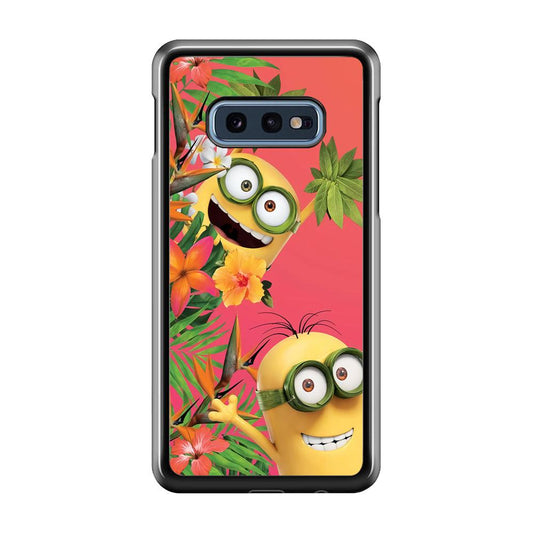 Minions Hide in The Bush Samsung Galaxy S10E Case-Plastic / Full Wrap (3D Case)-Xtracase