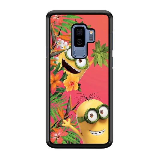 Minions Hide in The Bush Samsung Galaxy S9 Plus Case-Plastic / Full Wrap (3D Case)-Xtracase