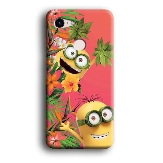 Minions Hide in The Bush Google Pixel 3 3D Case-Xtracase