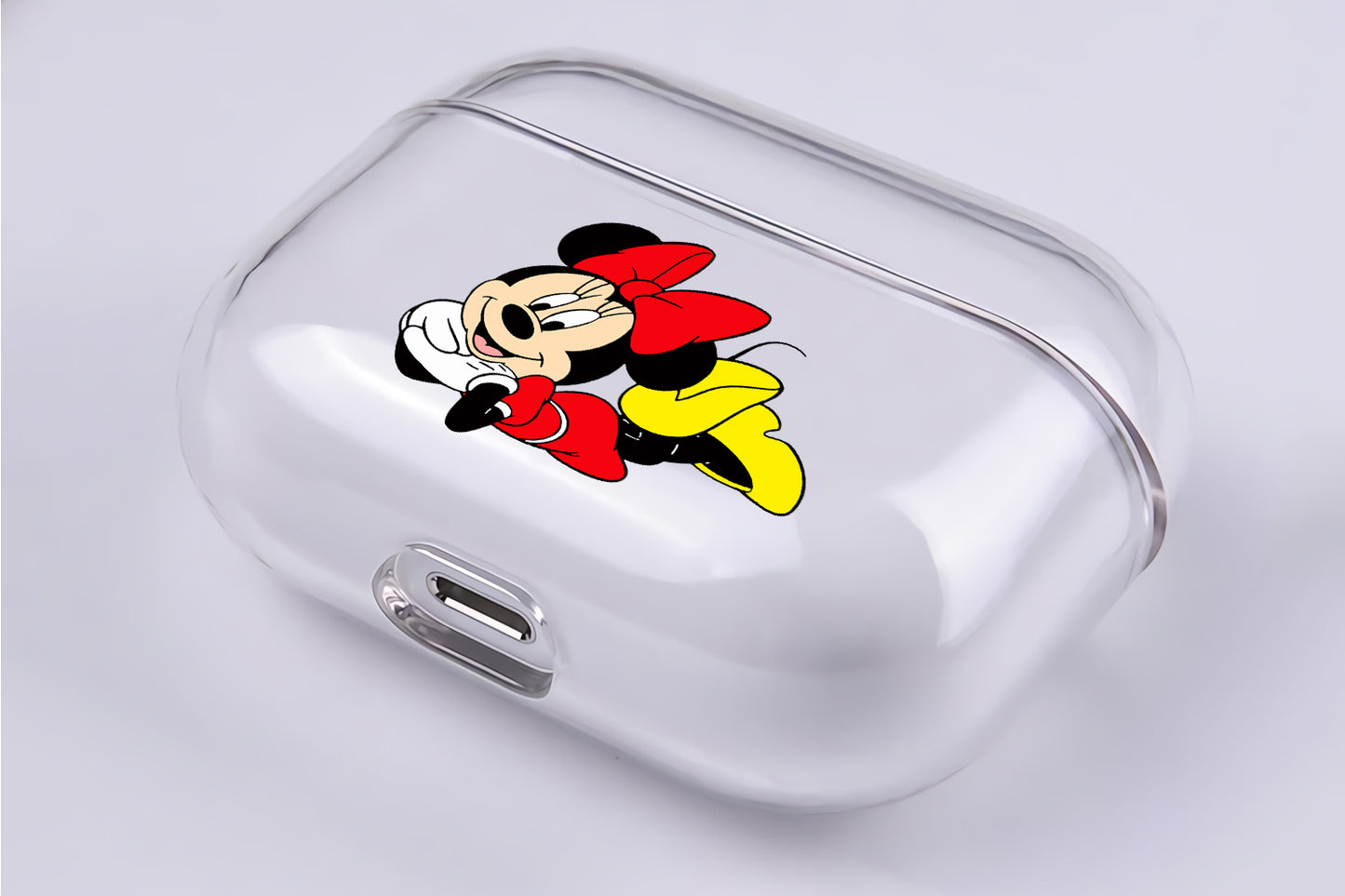 Minnie Mouse Hard Plastic Protective Clear Case Cover For Apple Airpod Pro