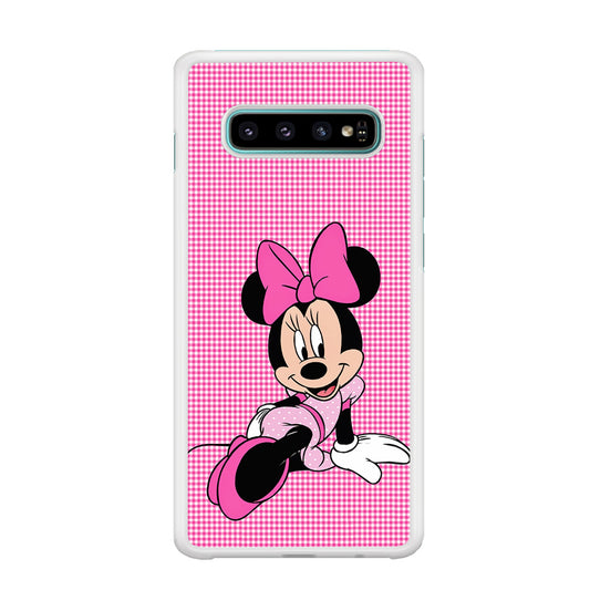 Minnie Mouse Pink Motive Samsung Galaxy S10 Case