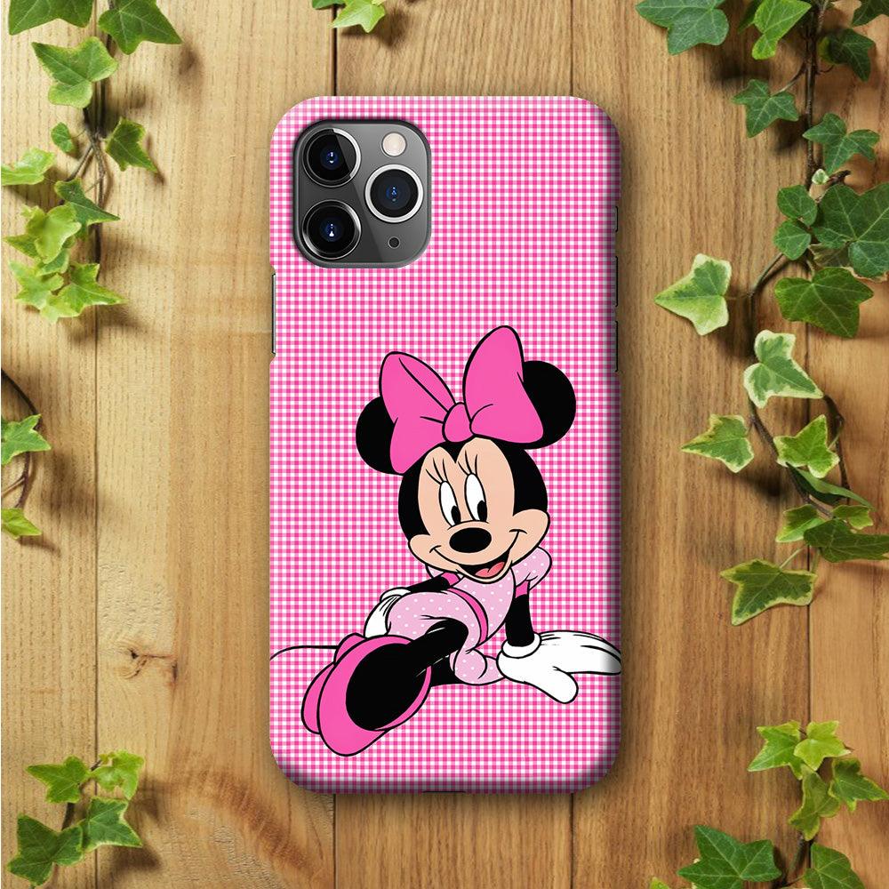Minnie Mouse Pink Motive iPhone 11 Pro Max Case-Plastic / Full Wrap (3D Case)-Xtracase