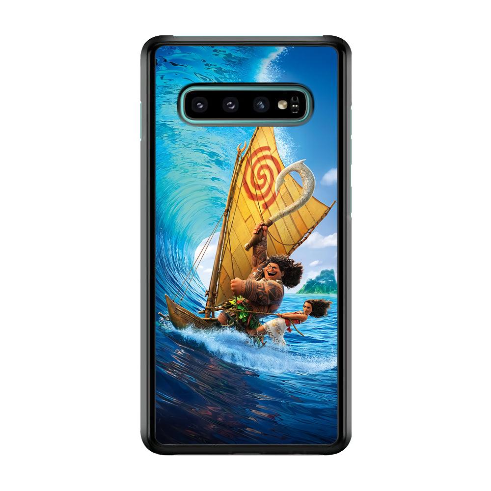 Moana Sailing on The Sea Samsung Galaxy S10 Case-Plastic / Full Wrap (3D Case)-Xtracase