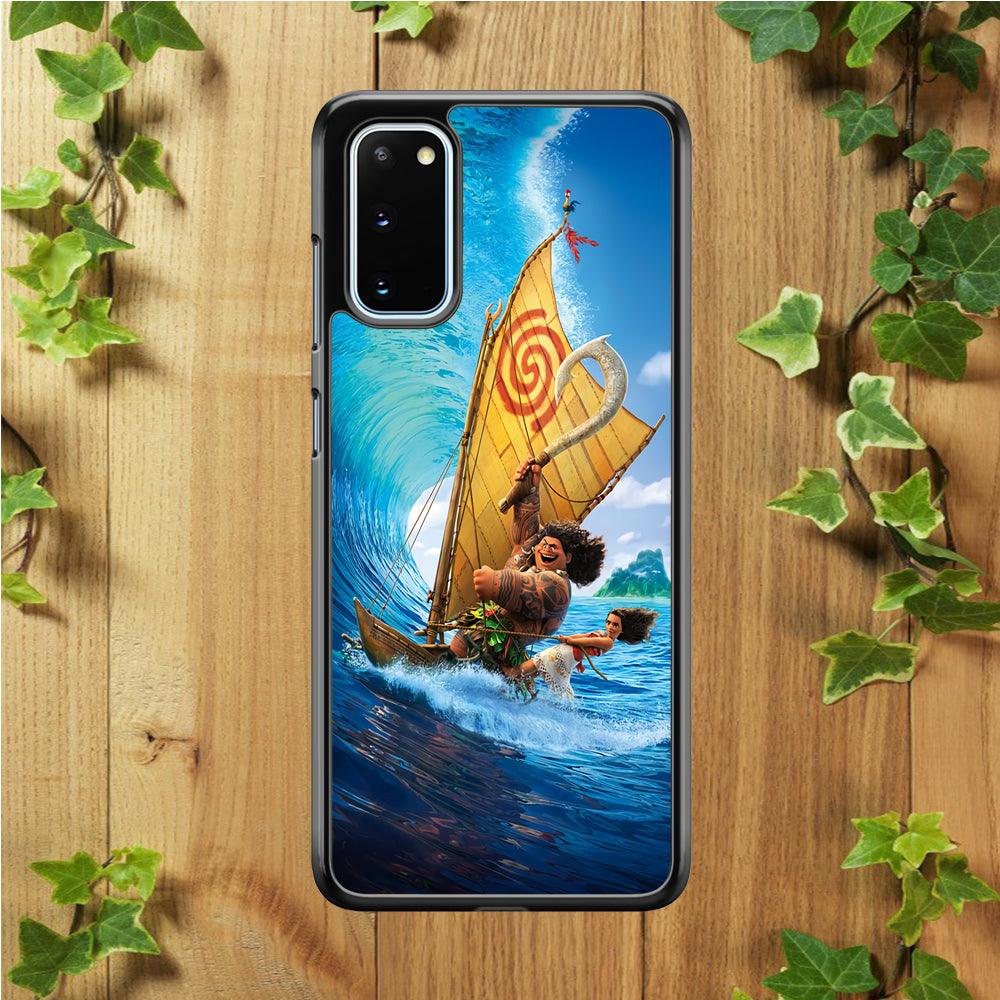 Moana Sailing on The Sea Samsung Galaxy S20 Case-Plastic / Full Wrap (3D Case)-Xtracase