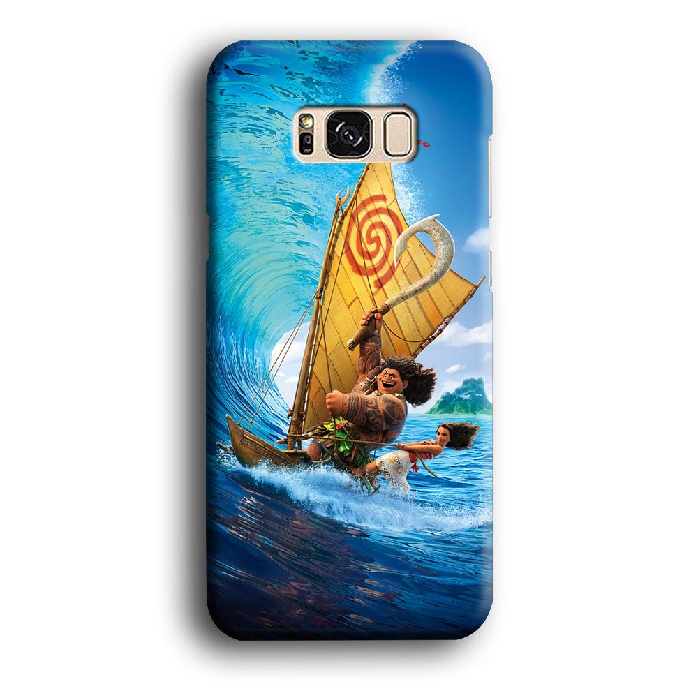 Moana Sailing on The Sea Samsung Galaxy S8 Case-Plastic / Full Wrap (3D Case)-Xtracase