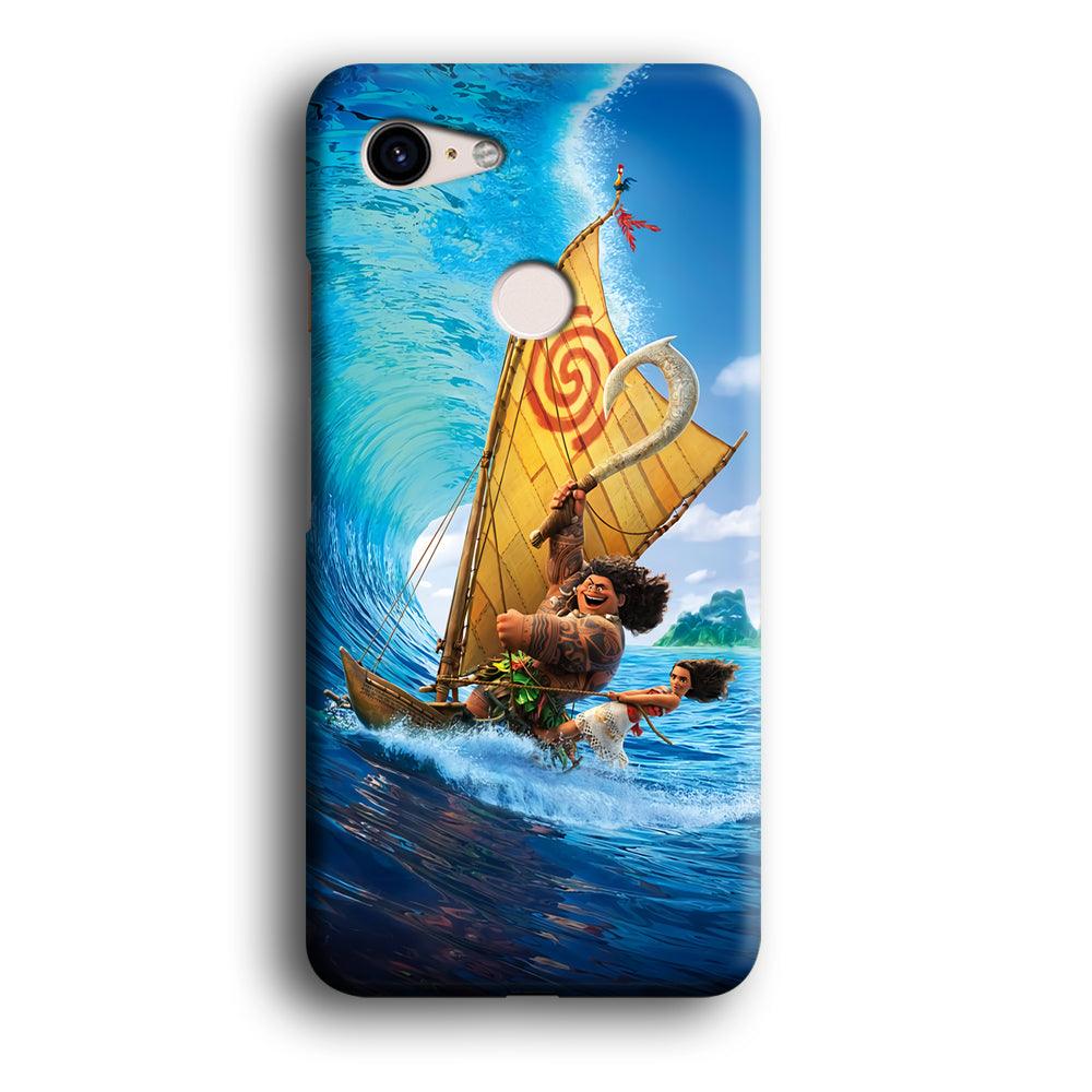 Moana Sailing on The Sea Google Pixel 3 3D Case-Xtracase
