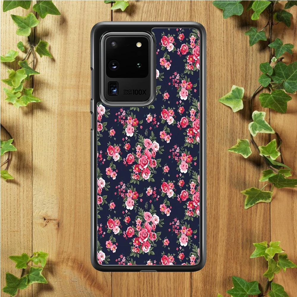 Motif Beautiful Flower 002 Samsung Galaxy S20 Ultra Case-Plastic / Full Wrap (3D Case)-Xtracase