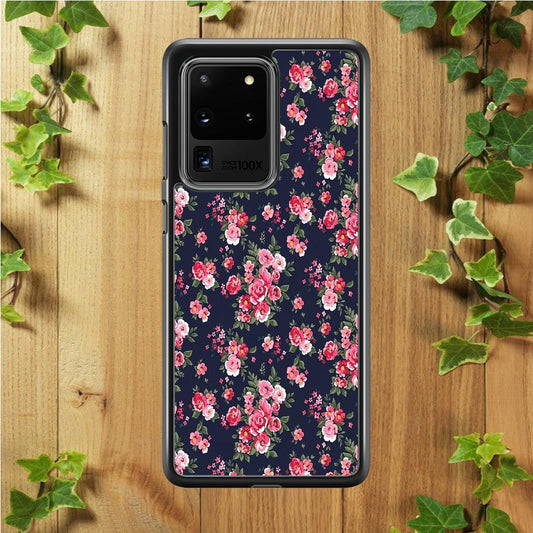 Motif Beautiful Flower 002 Samsung Galaxy S20 Ultra Case-Plastic / Full Wrap (3D Case)-Xtracase