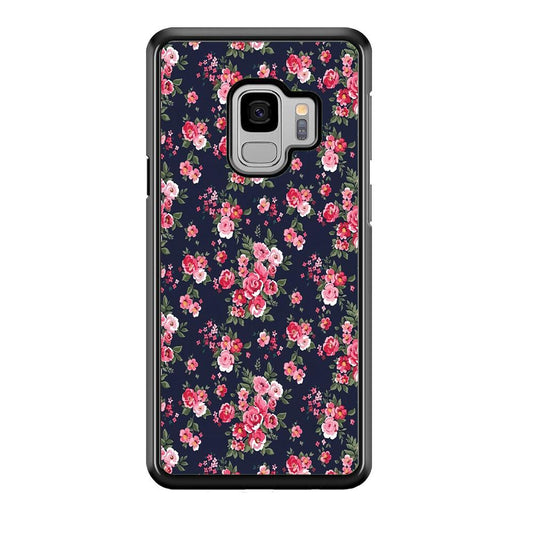 Motif Beautiful Flower 002 Samsung Galaxy S9 Case-Plastic / Full Wrap (3D Case)-Xtracase