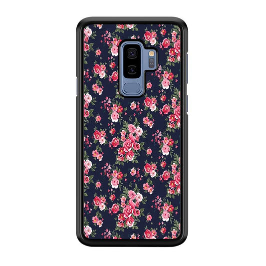 Motif Beautiful Flower 002 Samsung Galaxy S9 Plus Case-Plastic / Full Wrap (3D Case)-Xtracase
