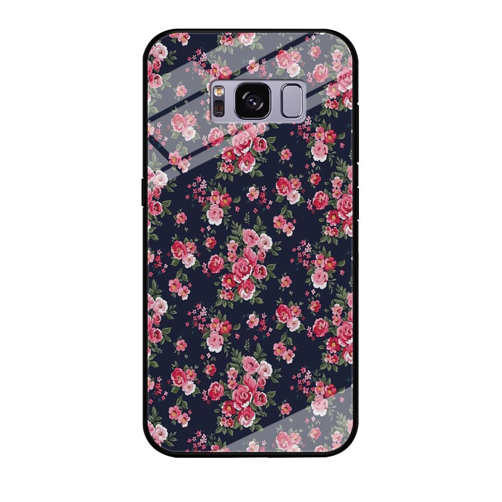 Motif Beautiful Flower 002 Samsung Galaxy S8 Case-Tempered Glass Case-Xtracase