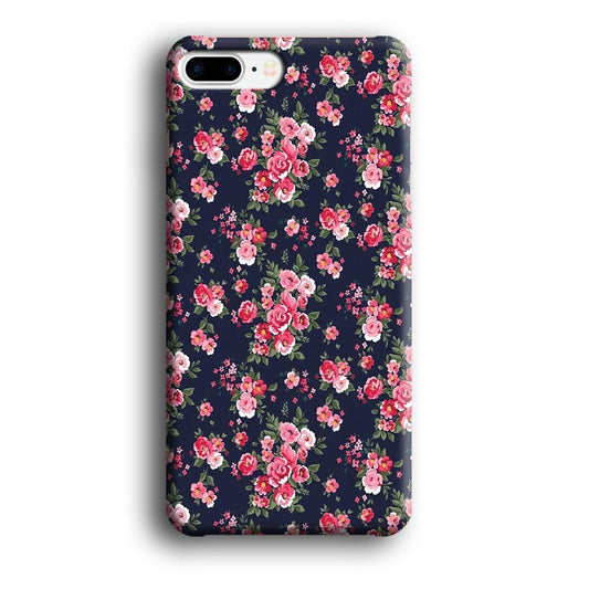 Motif Beautiful Flower 002 iPhone 8 Plus Case-Plastic / Full Wrap (3D Case)-Xtracase