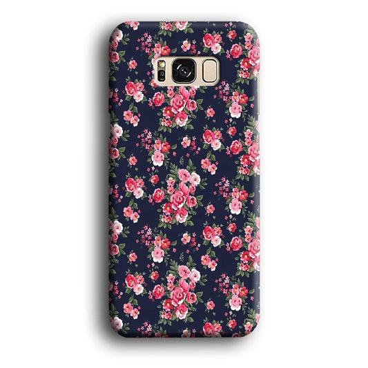 Motif Beautiful Flower 002 Samsung Galaxy S8 Case-Plastic / Full Wrap (3D Case)-Xtracase