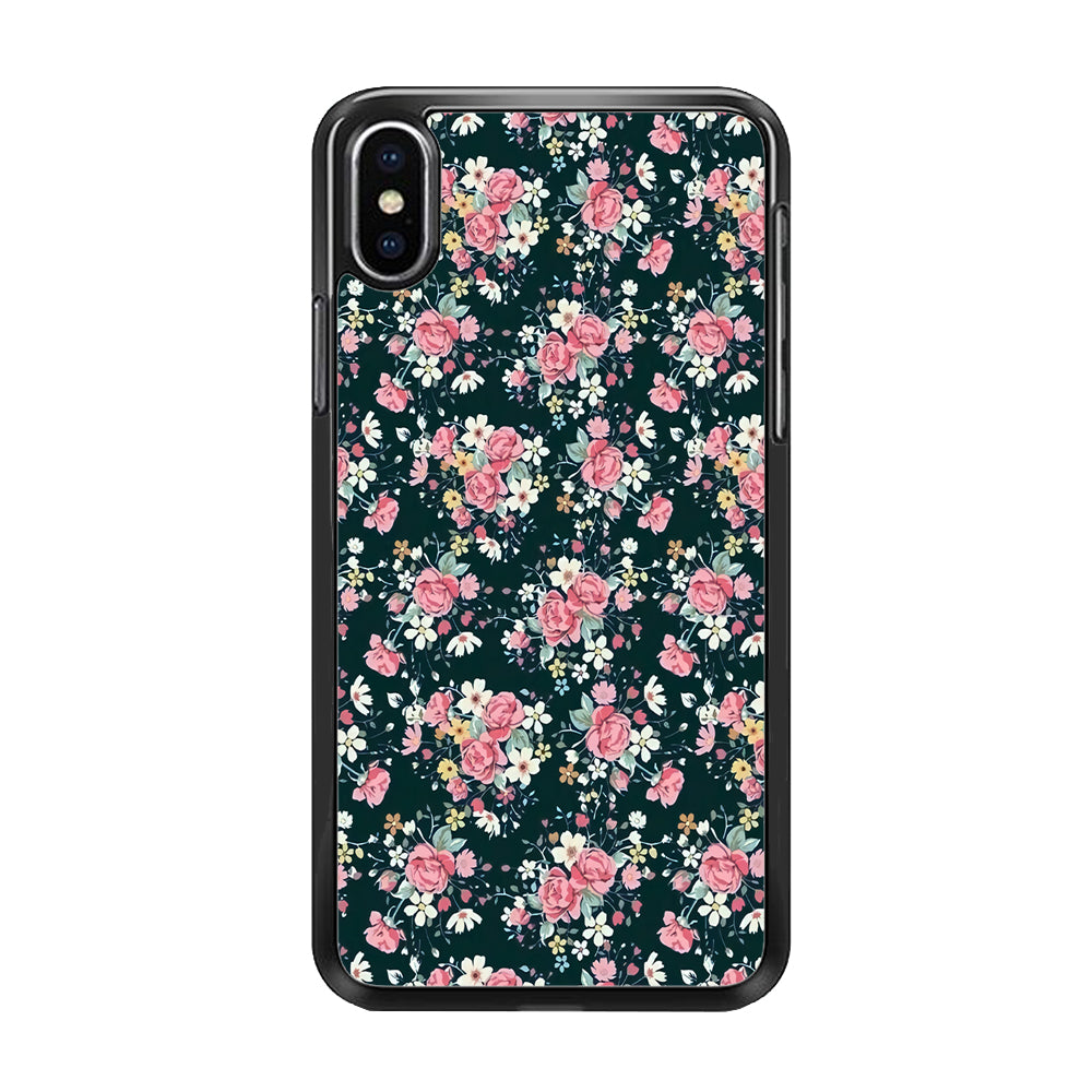 Motif Beautiful Flower 003 iPhone X Case