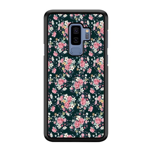 Motif Beautiful Flower 003 Samsung Galaxy S9 Plus Case-Plastic / Full Wrap (3D Case)-Xtracase