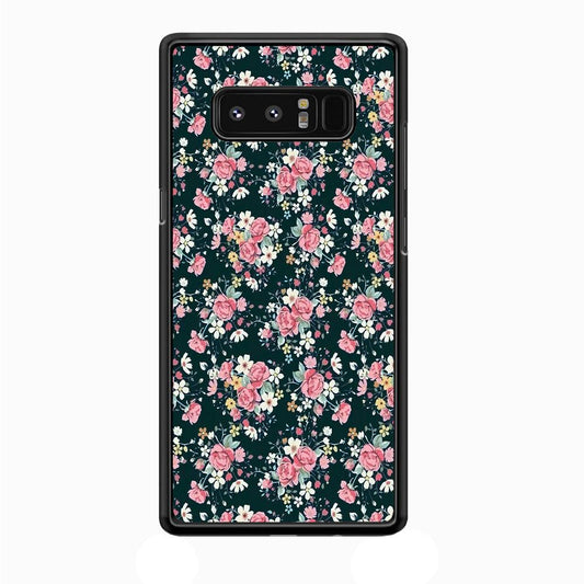 Motif Beautiful Flower 003 Samsung Galaxy Note 8 Case-Plastic / Full Wrap (3D Case)-Xtracase