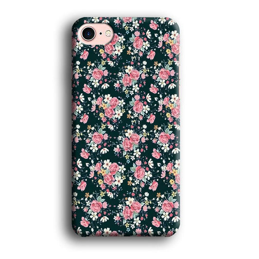 Motif Beautiful Flower 003 iPhone 7 Case-Plastic / Full Wrap (3D Case)-Xtracase