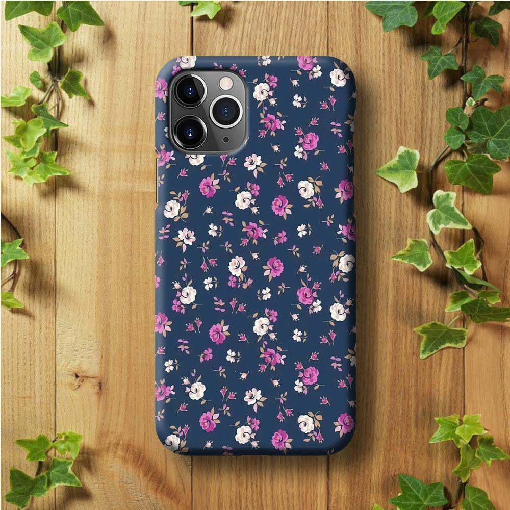 Motif Beautiful Flower 004 iPhone 11 Pro Max Case-Plastic / Full Wrap (3D Case)-Xtracase