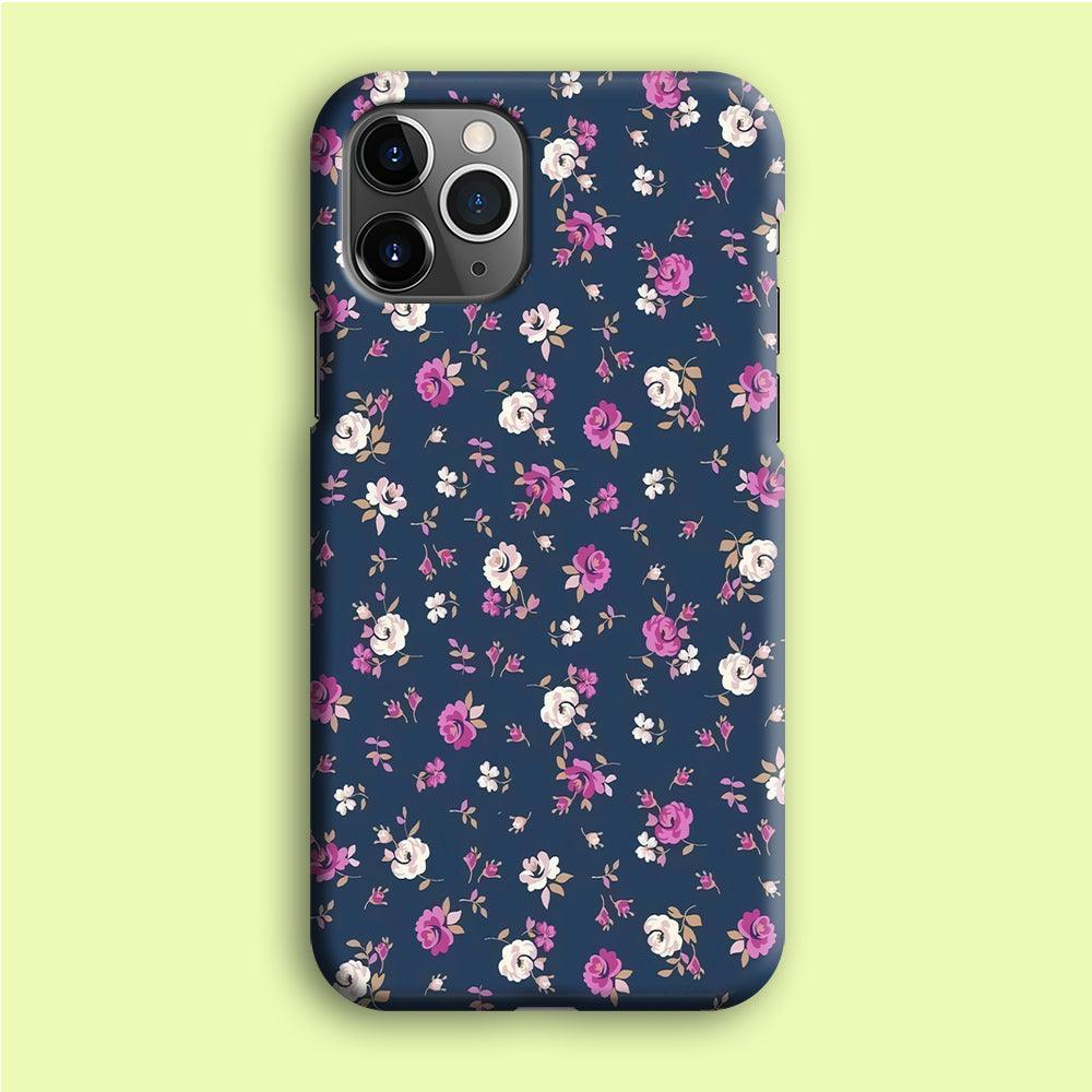 Motif Beautiful Flower 004 iPhone 12 Pro Case-Plastic / Full Wrap (3D Case)-Xtracase