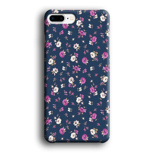 Motif Beautiful Flower 004 iPhone 8 Plus Case-Plastic / Full Wrap (3D Case)-Xtracase