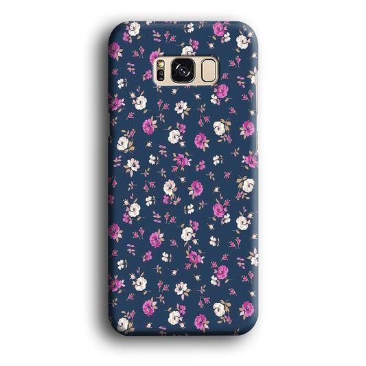 Motif Beautiful Flower 004 Samsung Galaxy S8 Case-Plastic / Full Wrap (3D Case)-Xtracase