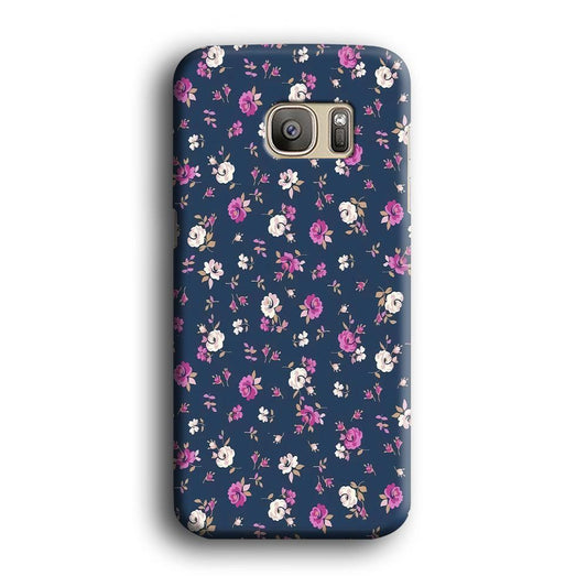 Motif Beautiful Flower 004 Samsung Galaxy S7 Edge Case-Plastic / Full Wrap (3D Case)-Xtracase