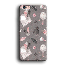 Load image into Gallery viewer, Motif Bird and Letter Grey iPhone 6 Plus | 6s Plus Case