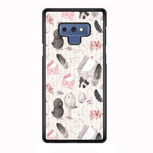 Load image into Gallery viewer, Motif Bird and Letter White Samsung Galaxy Note 9 Case