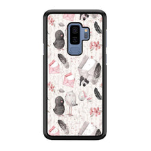 Load image into Gallery viewer, Motif Bird and Letter White Samsung Galaxy S9 Plus Case