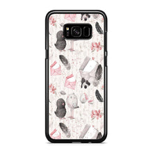 Load image into Gallery viewer, Motif Bird and Letter White Samsung Galaxy S8 Case