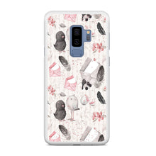 Load image into Gallery viewer, Motif Bird and Letter White Samsung Galaxy S9 Plus Case