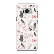 Load image into Gallery viewer, Motif Bird and Letter White Samsung Galaxy S8 Case