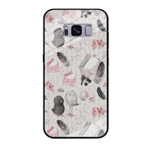 Load image into Gallery viewer, Motif Bird and Letter White Samsung Galaxy S8 Case